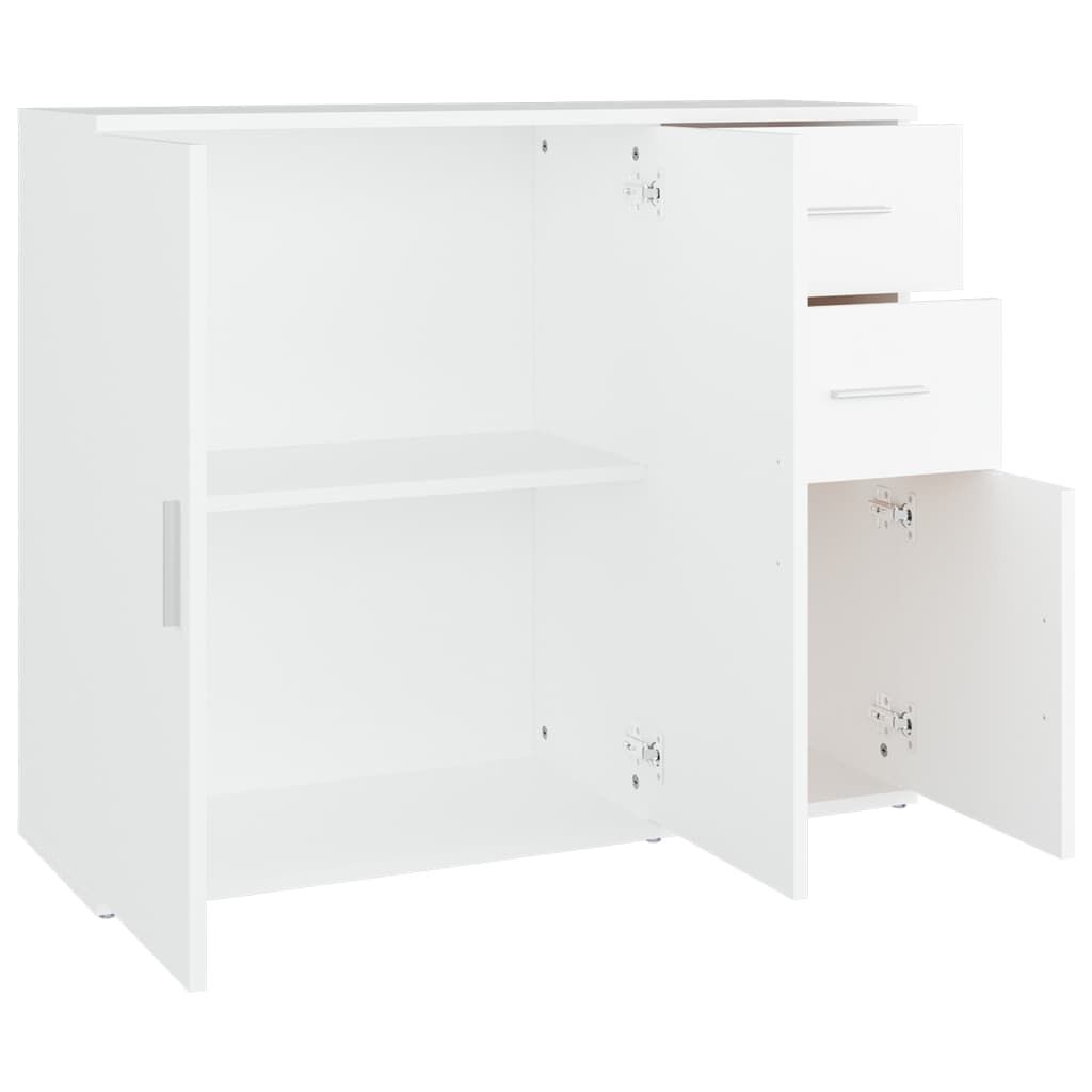 vidaXL Ντουλάπι Λευκό 91 x 29,5 x 75 εκ. από Επεξεργασμένο Ξύλο