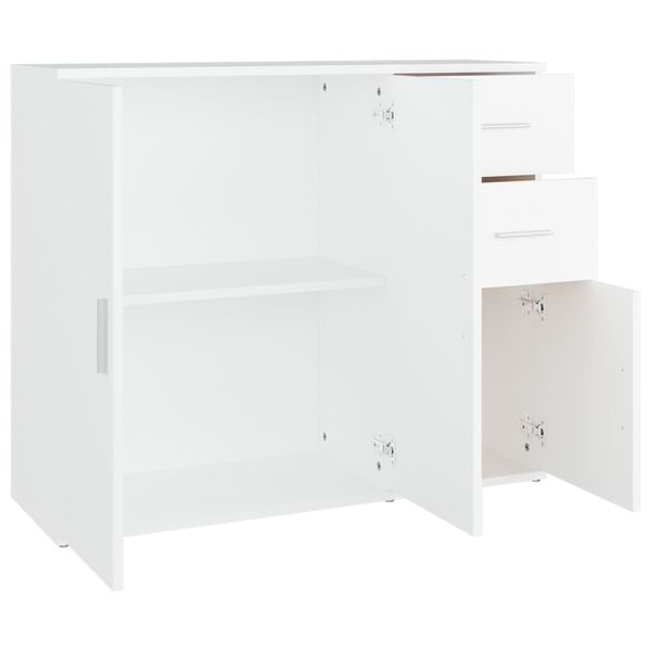 vidaXL Ντουλάπι Λευκό 91 x 29,5 x 75 εκ. από Επεξεργασμένο Ξύλο
