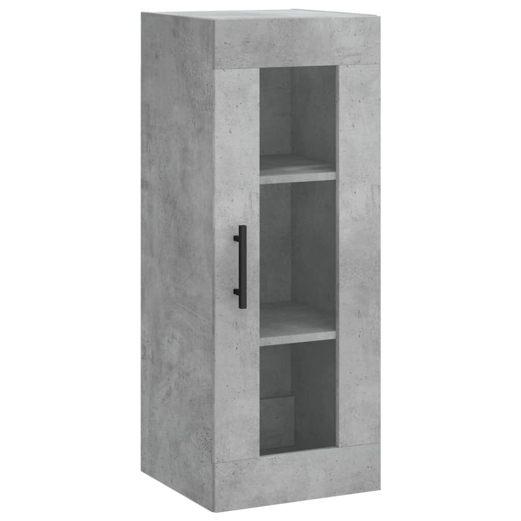 vidaXL Ντουλάπι Τοίχου Γκρι Σκυροδέματος 34,5 x 34 x 90 εκ.