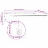 vidaXL Σκηνίτσα Αναδιπλούμενη Λευκό 350 x 200 cm