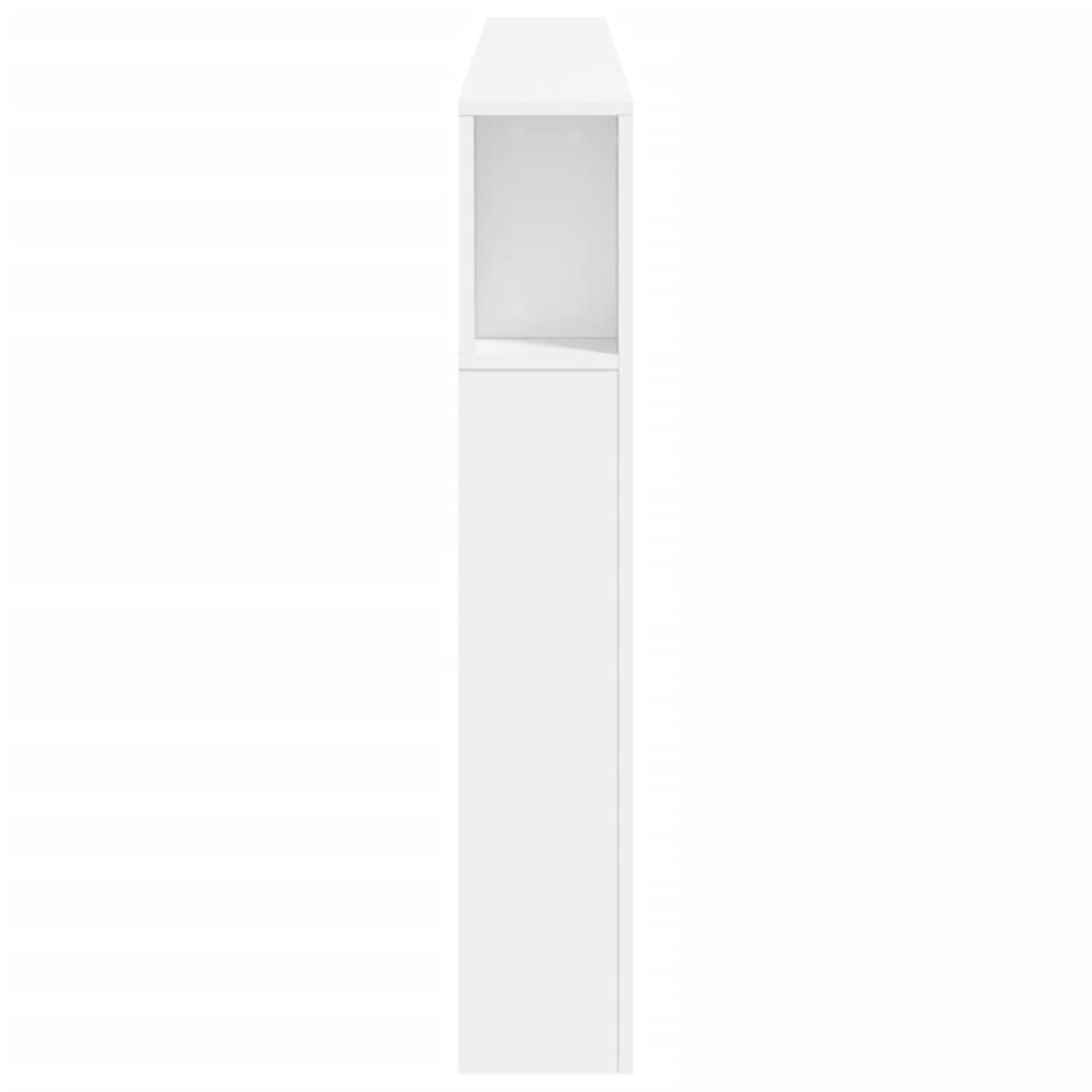 vidaXL Κεφαλάρι Κρεβατιού με LED Λευκό 200x18,5x103,5 εκ Επεξεργ. Ξύλο