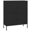 vidaXL Ντουλάπι Αποθήκευσης Μαύρο 80 x 35 x 101,5 εκ. από Ατσάλι