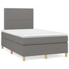 vidaXL &Kappa;&rho;&epsilon;&beta;ά&tau;&iota; Boxspring &mu;&epsilon; &Sigma;&tau;&rho;ώ&mu;&alpha; & LED &Sigma;&kappa;.&Gamma;&kappa;&rho;&iota; 120x190&epsilon;&kappa;. &Upsilon;&phi;&alpha;&sigma;&mu;ά&tau;&iota;&nu;&omicron;
