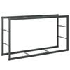 vidaXL &Rho;ά&phi;&iota; &Kappa;&alpha;&upsilon;&sigma;ό&xi;&upsilon;&lambda;&omega;&nu; &Mu;&alpha;ύ&rho;&omicron; 110x30x61 &epsilon;&kappa;. &Alpha;&tau;&sigma;ά&lambda;&iota;&nu;&omicron;