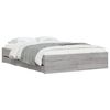 vidaXL Πλαίσιο Κρεβατιού με συρτάρια Γκρι sonoma 120x200εκ. Επεξ. Ξύλο