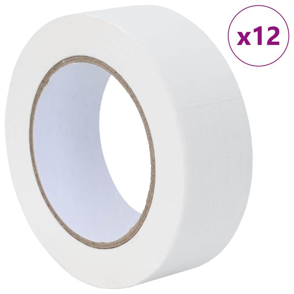 vidaXL &Tau;&alpha;&iota;&nu;ί&epsilon;&sigmaf; &Mu;ά&sigma;&kappa;&alpha;&sigmaf; &gamma;&iota;&alpha; &Zeta;&omega;&gamma;&rho;ά&phi;&omicron;&upsilon;&sigmaf; 12 pcs &Lambda;&epsilon;&upsilon;&kappa;ό 38mm x 50m &Chi;&alpha;&rho;&tau;ί