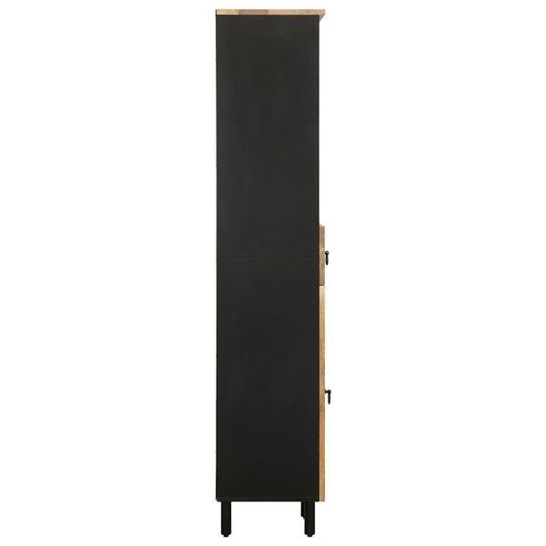 vidaXL Ντουλάπι Μπάνιου 38x33,5x160 εκ. από Μασίφ Ξύλο Μάνγκο