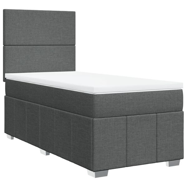 vidaXL &Kappa;&rho;&epsilon;&beta;ά&tau;&iota; Boxspring &mu;&epsilon; &Sigma;&tau;&rho;ώ&mu;&alpha; &Sigma;&kappa;&omicron;ύ&rho;&omicron; &Gamma;&kappa;&rho;&iota; 100x200 &epsilon;&kappa;. &Upsilon;&phi;&alpha;&sigma;&mu;ά&tau;&iota;&nu;&omicron;