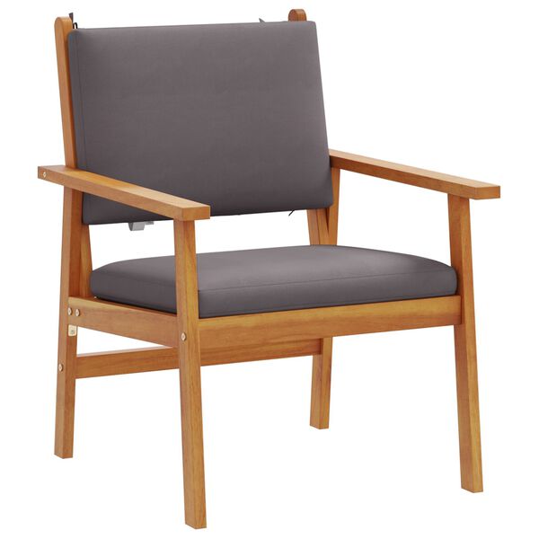 vidaXL Σετ Καναπέ Κήπου 4 pcs Καφέ 75 x 45 x 38 εκ. Μασίφ ξύλο ακακίας