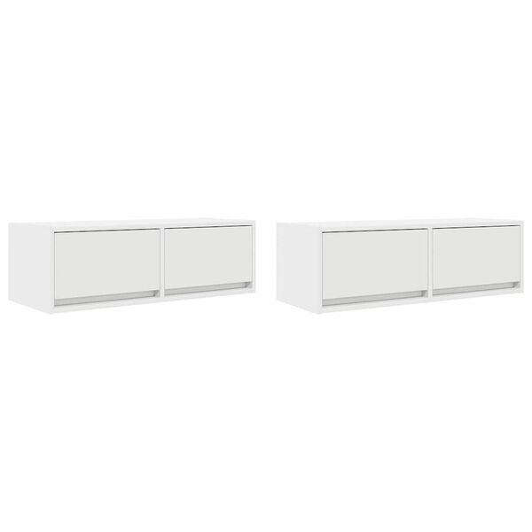 vidaXL Έπιπλα Τηλεόρασης 2 τεμ. 80x31x25,5 εκ. Επεξεργασμένο Ξύλο