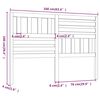 vidaXL Κεφαλάρι Κρεβατιού 166x4x100 εκ. από Μασίφ Ξύλο Πεύκου