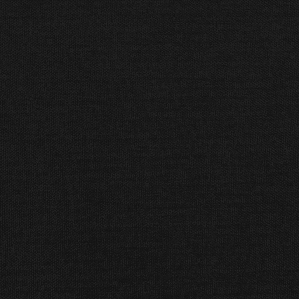 vidaXL Κρεβάτι Boxspring με Στρώμα & LED Μαύρο 180x200 εκ. Υφασμάτινο