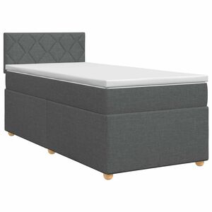 vidaXL &Kappa;&rho;&epsilon;&beta;ά&tau;&iota; box spring &mu;&epsilon; &sigma;&tau;&rho;ώ&mu;&alpha; &Sigma;&kappa;&omicron;ύ&rho;&omicron; &Gamma;&kappa;&rho;&iota; 90 x 190 cm Ύ&phi;&alpha;&sigma;&mu;&alpha;
