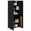 vidaXL Highboard &Mu;&alpha;ύ&rho;&eta; &Omicron;&xi;&upsilon;ά 69,5 x 34 x 180 &epsilon;&kappa;. &Epsilon;&pi;&epsilon;&xi;&epsilon;&rho;&gamma;&alpha;&sigma;&mu;έ&nu;&omicron; &xi;ύ&lambda;&omicron;