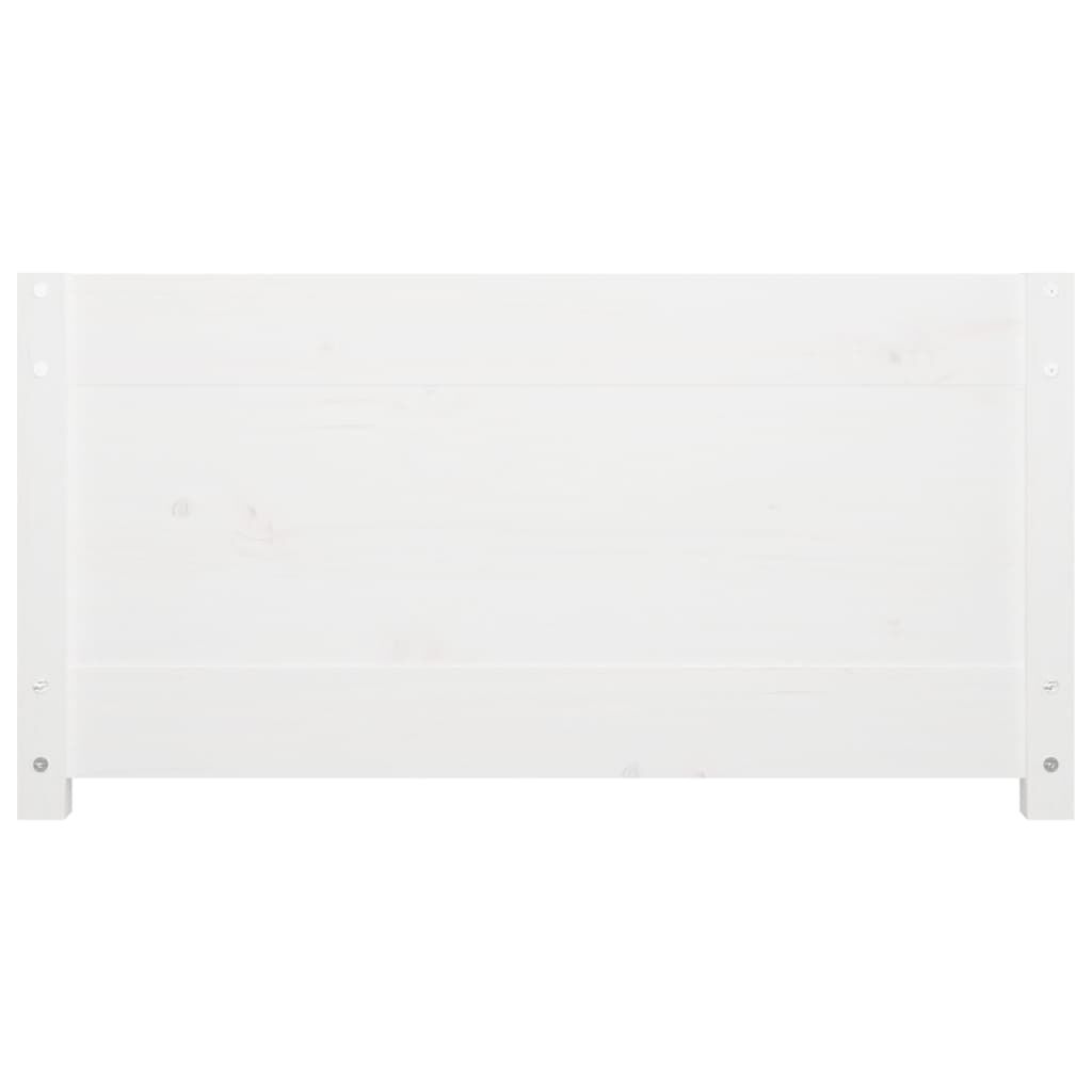 vidaXL Κρεβάτι ημέρας χωρίς στρώμα Λευκό 75x190 cm Στερεό ξύλο πεύκο