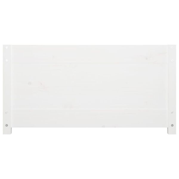 vidaXL Κρεβάτι ημέρας χωρίς στρώμα Λευκό 75x190 cm Στερεό ξύλο πεύκο