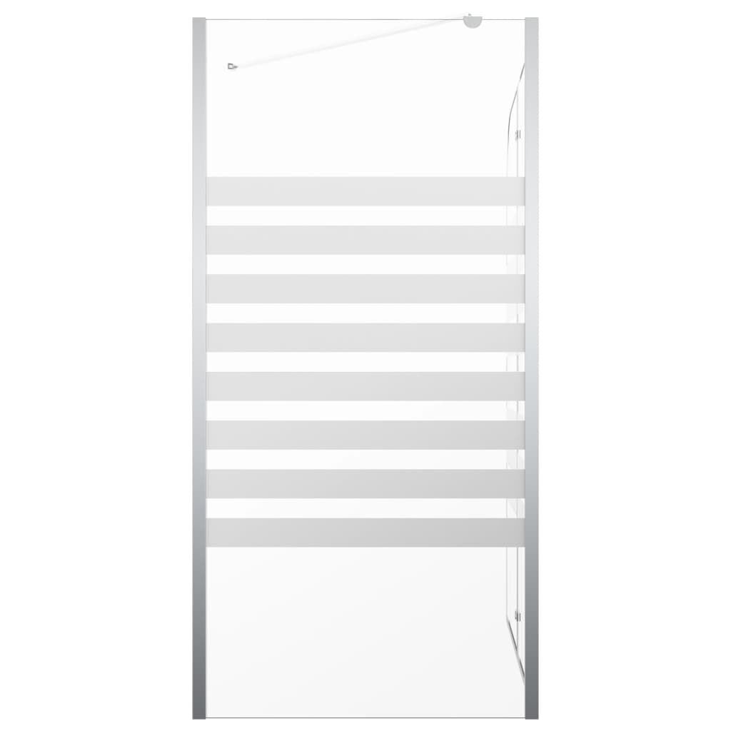 vidaXL Καμπίνα Μπανιέρας 120x68x130 εκ. Ψημένο Γυαλί Ριγέ