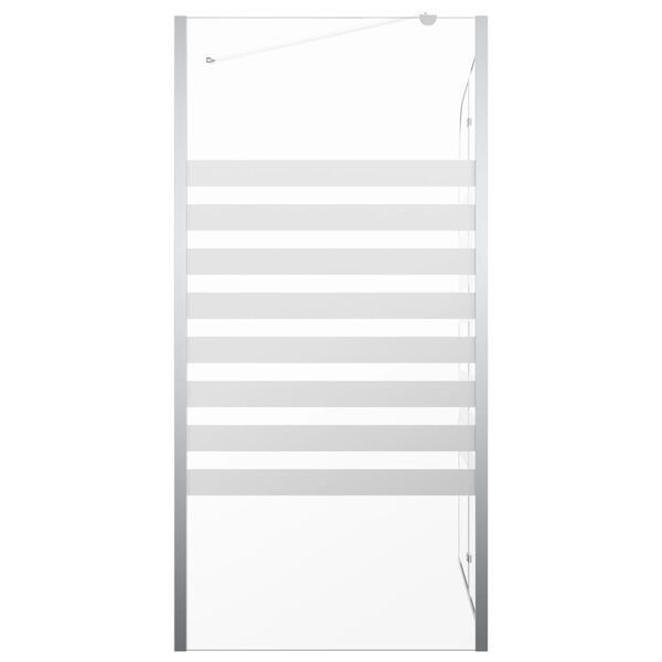 vidaXL Καμπίνα Μπανιέρας 120x68x130 εκ. Ψημένο Γυαλί Ριγέ