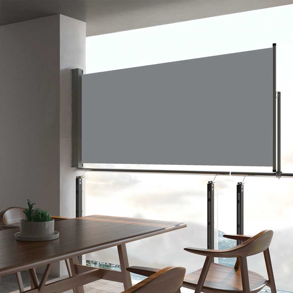 vidaXL Σκίαστρο Πλαϊνό Συρόμενο Βεράντας Γκρι 60 x 300 εκ.
