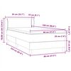 vidaXL &Kappa;&rho;&epsilon;&beta;ά&tau;&iota; Boxspring &mu;&epsilon; &Sigma;&tau;&rho;ώ&mu;&alpha; &Sigma;&kappa;&omicron;ύ&rho;&omicron; &Gamma;&kappa;&rho;&iota; 80x220 &epsilon;&kappa;. &Beta;&epsilon;&lambda;&omicron;ύ&delta;&iota;&nu;&omicron;