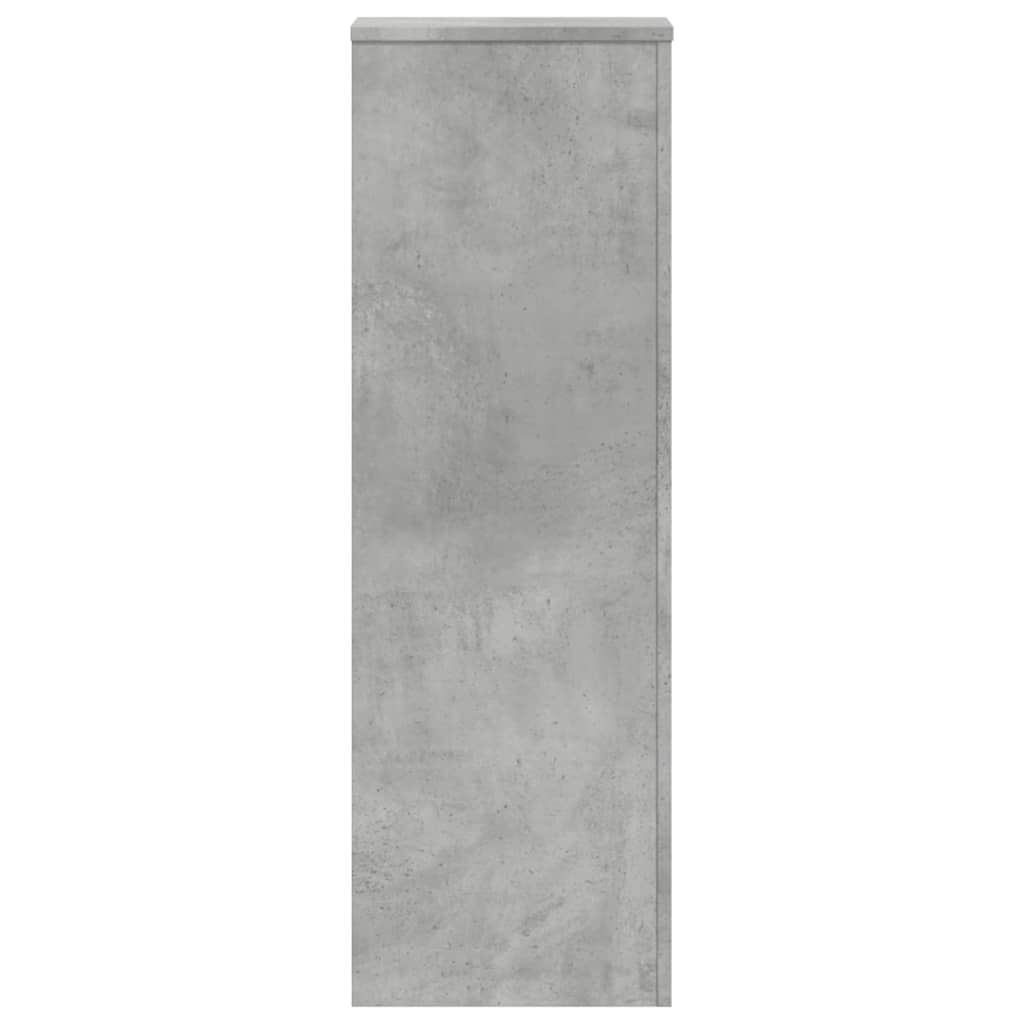 vidaXL Βάσεις Φυτών 2 τεμ. Γκρι Σκυρ. 33x33x100 εκ. Επεξεργασμένο Ξύλο