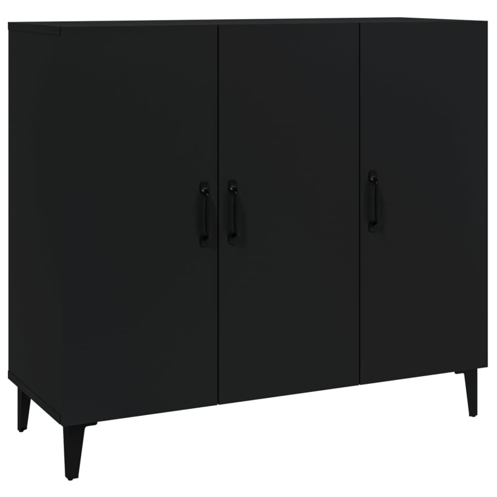 vidaXL Ντουλάπι Μαύρο 90 x 34 x 80 εκ. από Επεξεργασμένο Ξύλο