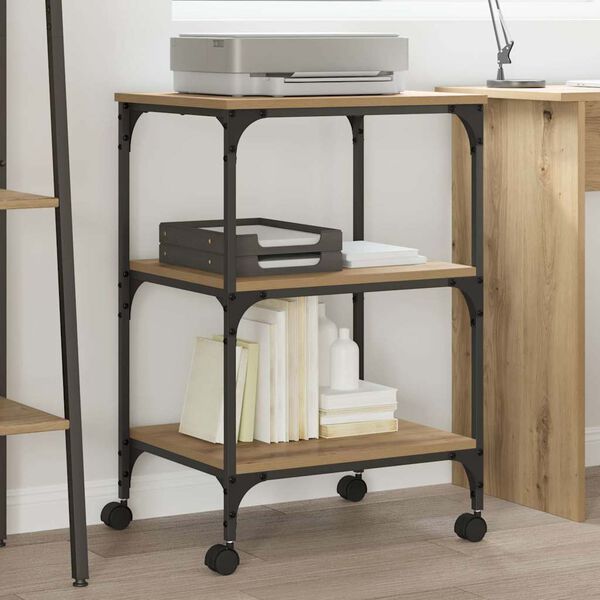 vidaXL &Sigma;&tau;&alpha;&nu;&tau; &Epsilon;&kappa;&tau;&upsilon;&pi;&omega;&tau;ή Artisan Oak 50 x 41 x 75 &epsilon;&kappa; &Epsilon;&pi;&epsilon;&xi;&epsilon;&rho;&gamma;&alpha;&sigma;&mu;έ&nu;&omicron; &xi;ύ&lambda;&omicron;