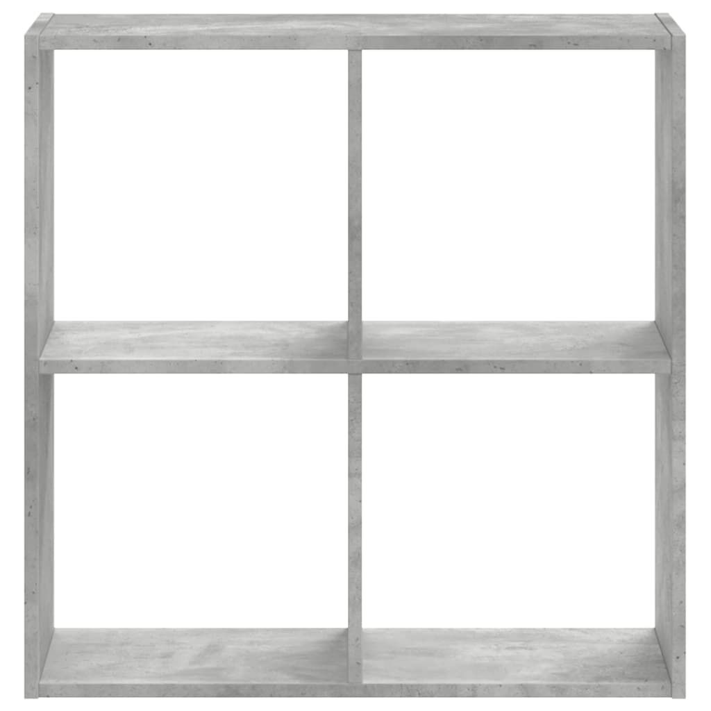 vidaXL Βιβλιοθήκη Γκρι Σκυροδέματος 68,5x32x68,5 εκ. Επεξεργ. Ξύλο
