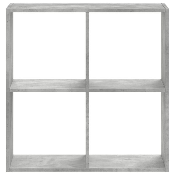 vidaXL Βιβλιοθήκη Γκρι Σκυροδέματος 68,5x32x68,5 εκ. Επεξεργ. Ξύλο