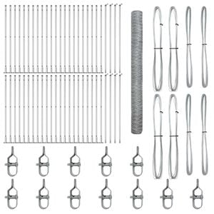 vidaXL &Sigma;&tau;ύ&lambda;&omicron;&sigmaf; &Pi;&epsilon;&rho;&iota;&phi;&rho;ά&xi;&epsilon;&omega;&nu; &Alpha;&sigma;&eta;&mu;ί 100 x 1,6 &mu; (36 &chi;&lambda;&sigma;&tau; &pi;&lambda;έ&gamma;&mu;&alpha;) &Alpha;&tau;&sigma;ά&lambda;&iota;