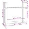 vidaXL Ραφιέρα Καυσόξυλων Καφέ Μελί 110x35x108,5 εκ. Μασίφ Ξύλο Πεύκου