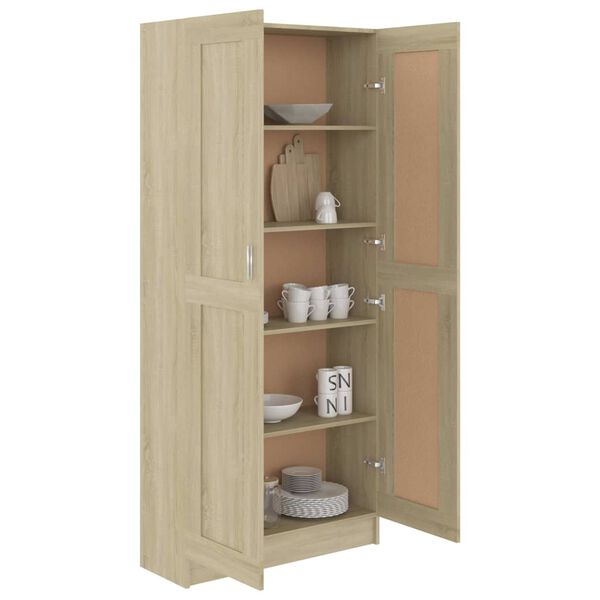 vidaXL Βιβλιοθήκη Χρώμα Sonoma Δρυς 82,5x30,5x185,5 εκ. Επεξ. Ξύλο