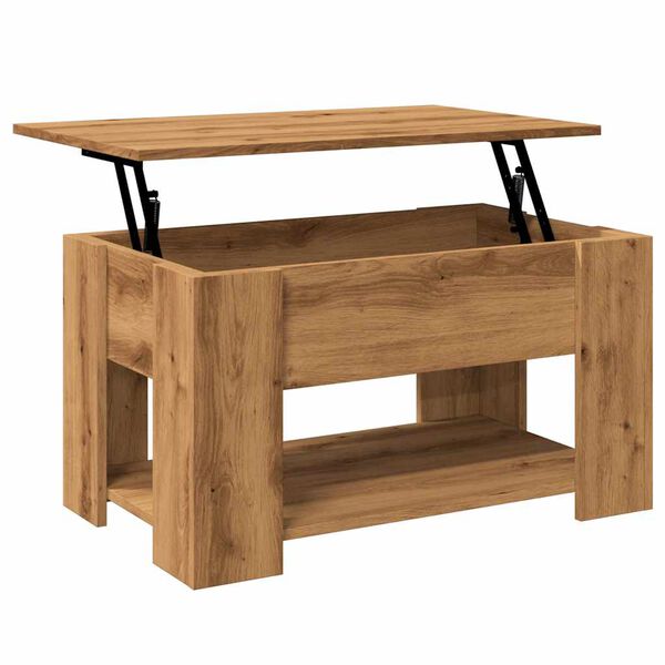 vidaXL Τραπεζάκι σαλονιού Artisan Oak 79x49x41 cm Κατασκευασμένο ξύλο