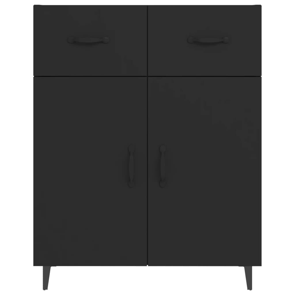 vidaXL Συρταριέρα Μαύρη 69,5 x 34 x 90 εκ. από Επεξεργασμένο Ξύλο