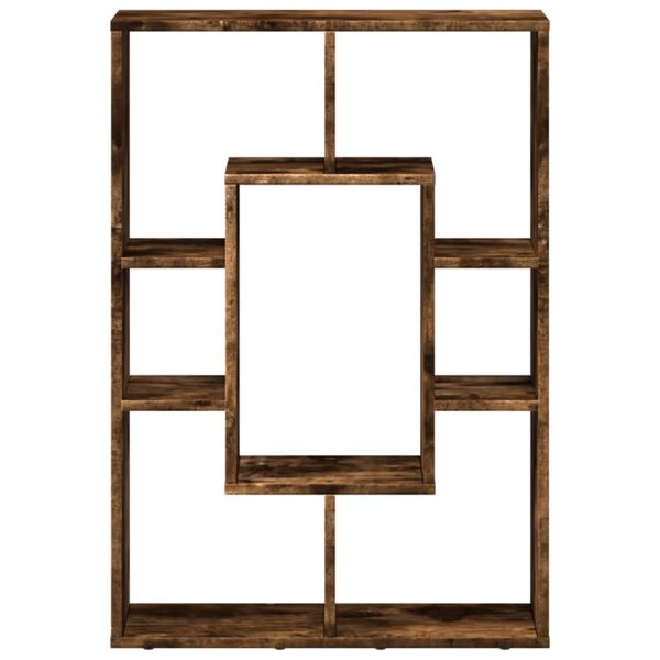 vidaXL Βιβλιοθήκη Καπνιστή Δρυς 63x20x90 εκ. από Επεξεργασμένο Ξύλο