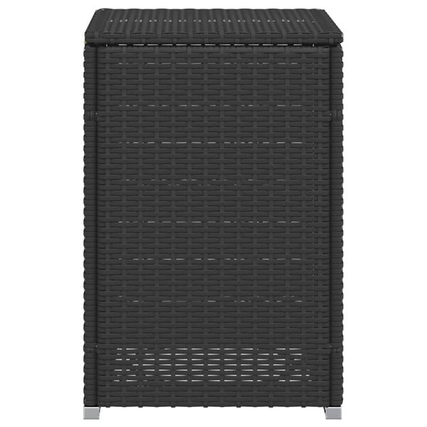 vidaXL Κάλυμμα-Τραπέζι Φιάλης Προπανίου Μαύρο 40x40x60 εκ. Συνθ. Ρατάν