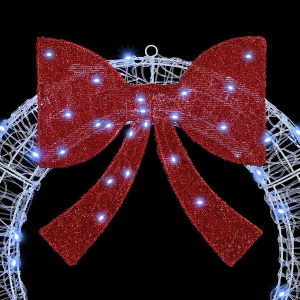 vidaXL Στεφάνι με 150 LED Ψυχρό λευκό 120 cm Ακρυλικό