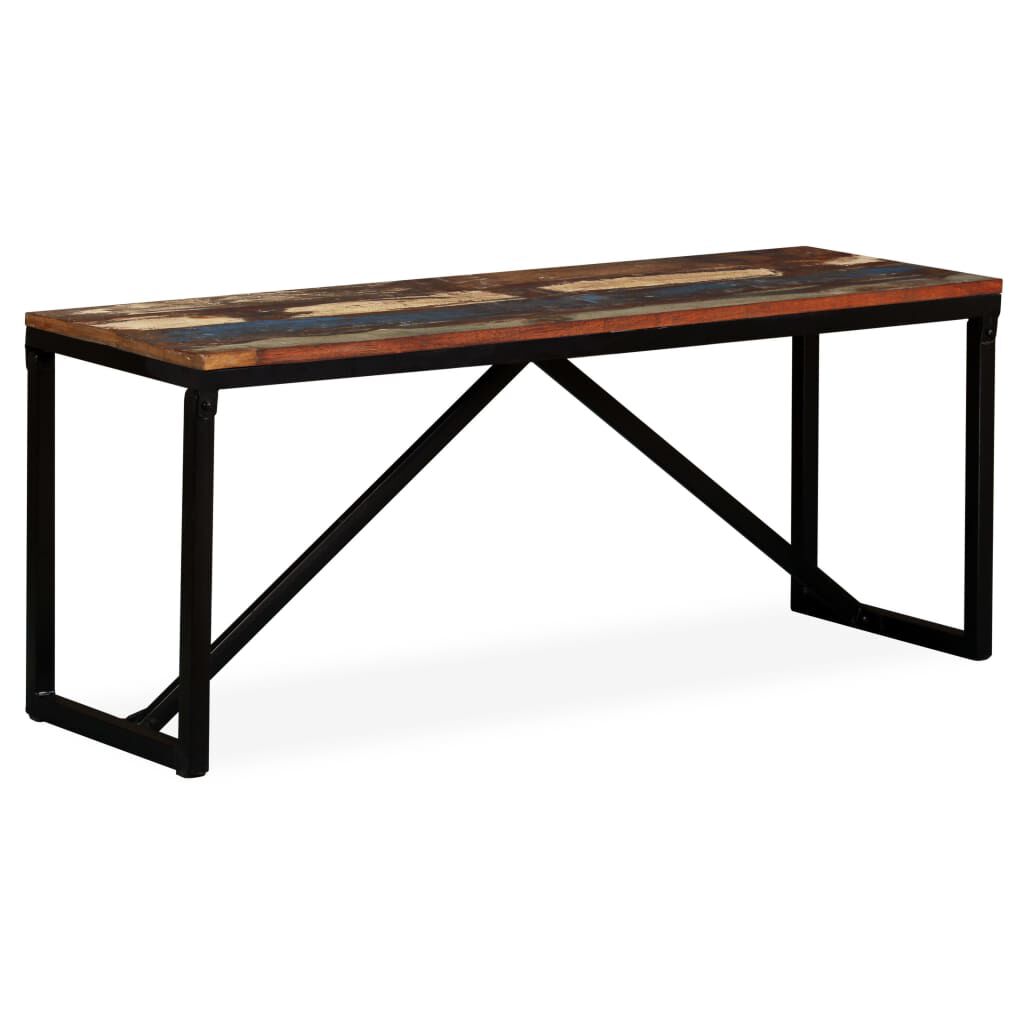 vidaXL Πάγκος 110 x 35 x 45 εκ. από Μασίφ Ανακυκλωμένο Ξύλο