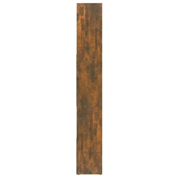 vidaXL Βιβλιοθήκη Καπνιστή Δρυς 67x24x161 εκ. από Επεξεργασμένο Ξύλο
