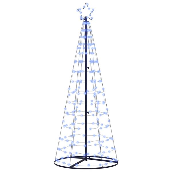 vidaXL LED Χριστουγεννιάτικο Δέντρο με 390 LED Μπλε 250 cm Σίδερο