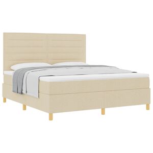 vidaXL &Kappa;&rho;&epsilon;&beta;ά&tau;&iota; &mu;&epsilon; &epsilon;&lambda;&alpha;&tau;ή&rho;&iota;&alpha; &mu;&epsilon; &sigma;&tau;&rho;ώ&mu;&alpha; &Kappa;&rho;&epsilon;&mu; 180 x 200 cm ύ&phi;&alpha;&sigma;&mu;&alpha;