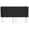vidaXL Κεφαλάρι με Πτερύγια Μαύρο 183x23x118/128 εκ.Συνθ. Δέρμα