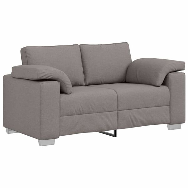 vidaXL Καναπές με μαξιλάρι Taupe 160 x 77 x 82 εκ ύφασμα