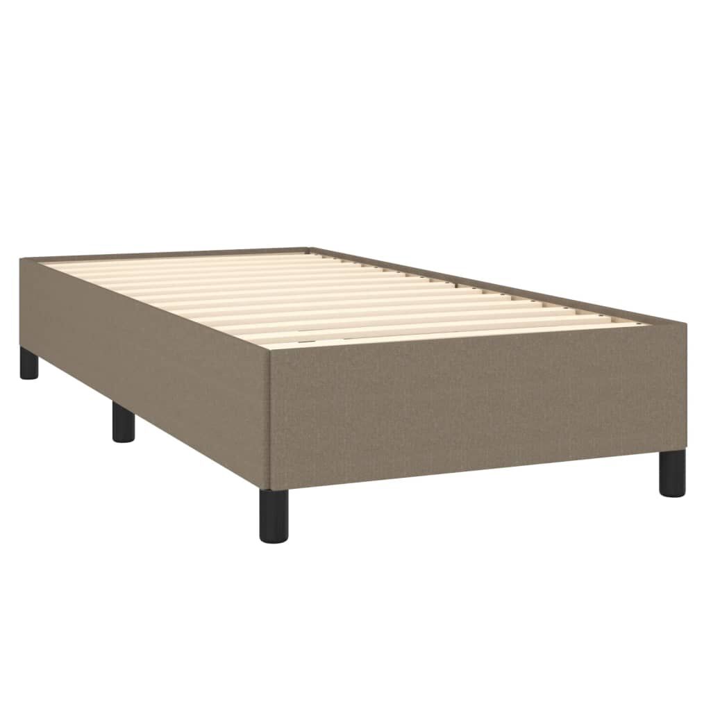 vidaXL Σκελετός Κρεβατιού Χωρίς Στρώμα Taupe 100 x 200 εκ. Υφασμάτινο