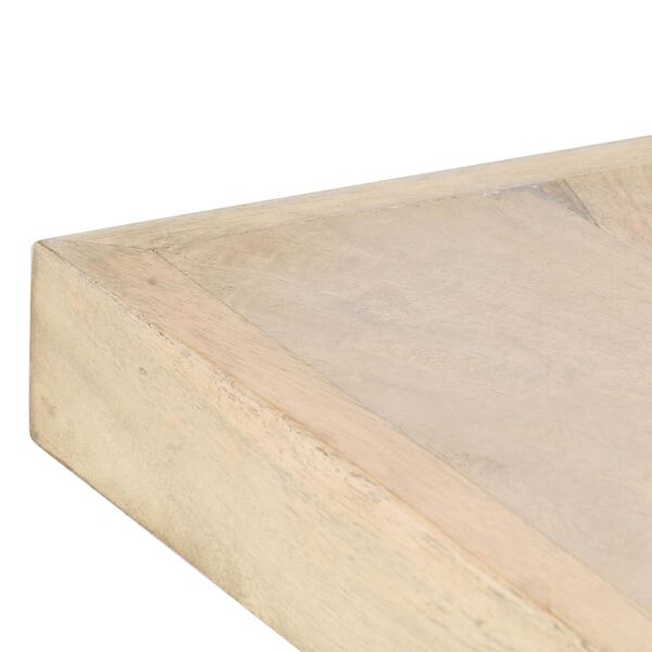 vidaXL Τραπεζαρία 180 x 90 x 76 εκ. από Μασίφ Ξεβαμμένο Ξύλο Μάνγκο