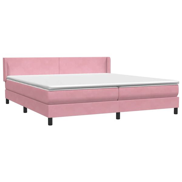 vidaXL &Kappa;&rho;&epsilon;&beta;ά&tau;&iota; Boxspring &mu;&epsilon; &Sigma;&tau;&rho;ώ&mu;&alpha; &Rho;&omicron;&zeta; 180x210 &epsilon;&kappa;. &Beta;&epsilon;&lambda;&omicron;ύ&delta;&iota;&nu;&omicron;