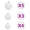 vidaXL Χριστουγεν. Δέντρο Τεχνητό με 150 LED/Χιόνι/ Μπάλες 120 εκ.