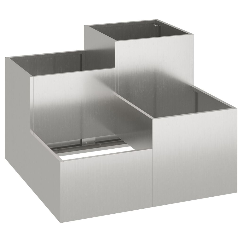 vidaXL Κηποτεία 80x80x60 εκ Ανοξείδωτο ατσάλι