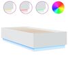vidaXL &Pi;&lambda;&alpha;ί&sigma;&iota;&omicron; &Kappa;&rho;&epsilon;&beta;&alpha;&tau;&iota;&omicron;ύ &mu;&epsilon; LED &Lambda;&epsilon;&upsilon;&kappa;ό 90 x 200 &epsilon;&kappa;. &Epsilon;&pi;&epsilon;&xi;&epsilon;&rho;&gamma;. &Xi;ύ&lambda;&omicron;