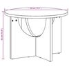 vidaXL Τραπεζάκι σαλονιού Λευκό 50 x 50 x 35 cm Μασίφ ξύλο πεύκου